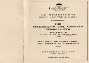 XIII Rassegna cinema femminista