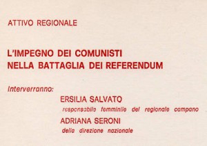 L'impegno dei comunisti nella battaglia dei referendum