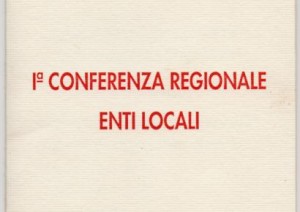 I Conferenza Regionale Enti Locali
