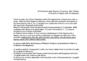 Lettera al Presidente della Regione Campania e al Sindaco di Napoli