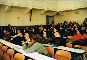 8 marzo 1999. Rappresentazione teatrale presso Facoltà di Lettere Università Federico II.