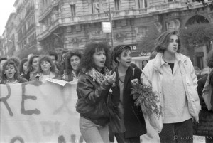 Manifestazione 8 marzo 1988