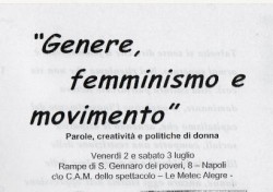 “Genere, femminismo e movimento”